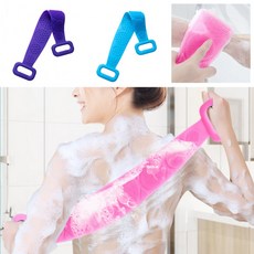 바디 마사지 셀프 등밀이 실리콘 양면 샤워 타올 2 color 때타올 바디워시타올, No.01 60cm 실리콘 양면 타올 퍼플