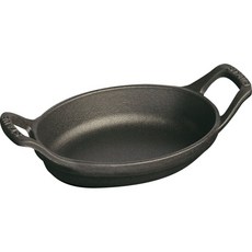 스타우브 주철 미니팬 타원형 베이킹 접시 15cm, 1개