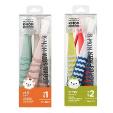 마더케이 케이맘 유아 키즈 칫솔6P /박스형 색상혼합, 칫솔1단계(12~36개월)