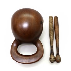 정음 옻칠 목탁 2호(5.0치) - 수작업 목공예 불사용품 인테리어 소품 신행용품 수행용품 살구나무