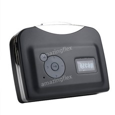 카세트 MP3 변환 장치 저장 컨버터 레트로 플레이어 휴대용 재생 옛날, 블랙 USB, C타입(USB 지원)