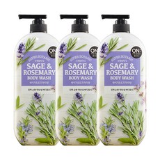 [LG생활건강] 온더바디 수퍼보타닉 세이지 로즈마리 바디워시 900ml x 3개