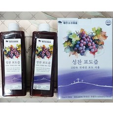 더 진한 성찬 포도즙 500ml 국내산100%완숙포도 NFC착즙, 1병(500ML)