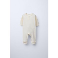 자라 키즈 ZARA KIDS 0-18개월 메리노 울 일체형 파자마 - 컬러 : 크림316323