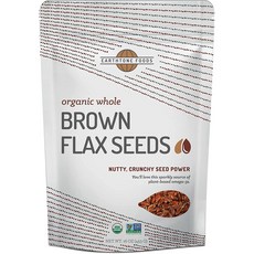 EARTHTONE FOODS 유기농 브라운 갈색 생아마씨 453g, 1개