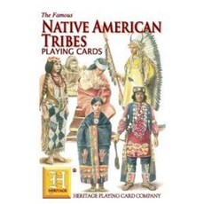Native 아메리칸 Indian Tribes 스탠다드 포커 플레이 카드 Deck featuring