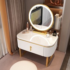 좌식 화장대 거울 화장대 미니 화장대 (거울 포함+방석) S880-A11, 흰색