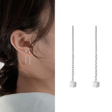 실버귀걸이드롭