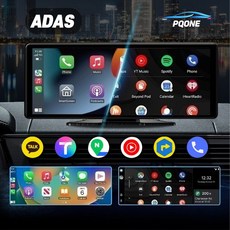 YULLSHOP 무선 카플레이 모니터 안드로이드 오토 애플 네비게이션, ADAS모니터+흡착거치대+64GB SD카드