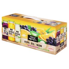코카콜라 미닛메이드 오렌지 포도 알로에쥬스 180ml x, 12개