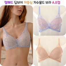 [비너스]VBR1694AB 젤패드 젤볼륨 딥브이라인 저중심와이어 자수몰드 브라 - 비너스볼륨패드