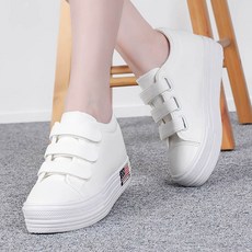 유니크9 국내생산 벨크로 여성 키높이 스니커즈 6cm
