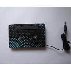 자동차 카세트 테이프 어댑터 AUX 오디오 변환기 전화 CD 플레이어 MP3/4 3 5mm, With line 1