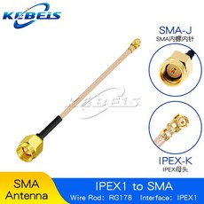 IPX UF L-SMA-K RG178 동축 케이블 uFL 암 어댑터 1 개, 02 30CM, 07 UF.L TO SMA-J