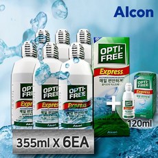 옵티프리 익스프레스 렌즈세정액, 355ml, 6개