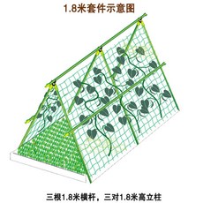 고춧대 받침대 16mm 원예 고추대 지지대 지주대 포도 오이 토마토 원예용 식물 넝쿨 화초, A.지주대 1.8m 세트개