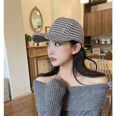 베루라 볼캡스타일리쉬모자 사이즈조절가능한체크모자 라티젠모자