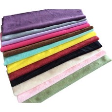 CAICXI 12pcs 1212인치 솔리드 DIY 패브릭 크리스탈 벨벳 짧은 플러시 장식 천 보석 장난감 재료 세트 가정용 프리컷 번들 패치워크 사각형 재봉 스크랩 부킹 퀼팅