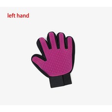 애완 동물 장갑 고양이 손질 머리 브러시 강아지 빗 목욕 헤어, 1개, 6.Purple Left