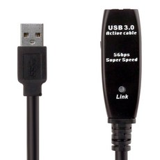 넥스트유 USB 3.0 리피터 케이블 20m + 어댑터 세트 NEXT-USB20U3PW, 1세트