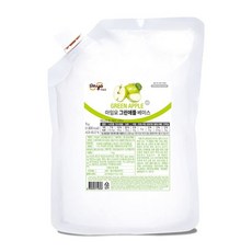 [천삼백케이] [메가커피] 아임요 과일베이스 그린애플 1kg 3개세트, 단품