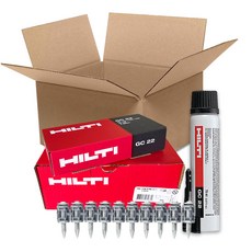 힐티 HILTI GX120용 가스캔 GC22 + 가스핀 X-GN MX 20mm 27mm(750발), 가스캔 GC22 + 가스핀 27MM (750발), 1세트