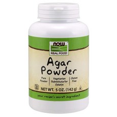NOW Foods Agar Pure Powder Vegetarian Substitute for Gelat, 선택, 상세설명참조