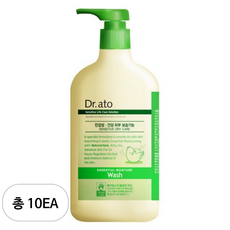 닥터아토 에센셜 모이스춰 워시 유아페이셜클렌져 마일드향, 10개, 500ml