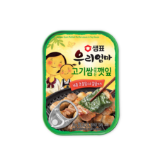 샘표 우리엄마 깨끗한 깻잎, 70g, 4개