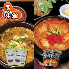 [미당] 된장시래기국 5팩 + 묵은지 찌게 5팩, 상세 설명 참조