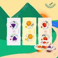 [에코맘의산골이유식] 산골푸딩 사과 당근 포도 귤 아기푸딩, 사과,당근,포도,귤, 75g, 1개