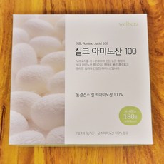 고려한백 실크 아미노산 100 (3g 60포) 실크파우더 동결건조 웰베라, 180g, 1개 - 실크아미노산파우더