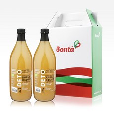 안드레아밀라노 유기농 애사비 1L x 2입 선물세트 사과식초 기프트 명절 추석 설날 선물, 2개