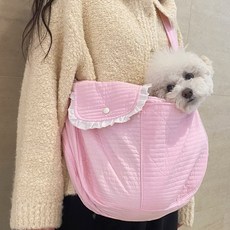 동구네 와이드 어깨끈 포대기 슬링백, 1개, 핑크