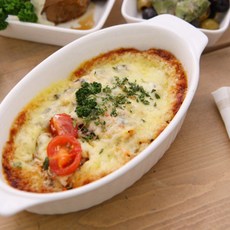 쓰임 마일드 타원 그라탕기 중, 화이트, 1개 마일드 화이트, 1개