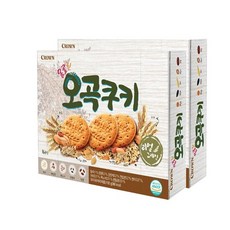 크라운 옹골진오곡쿠키2번들 384g x6, 단품