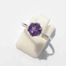 자수정원석반지