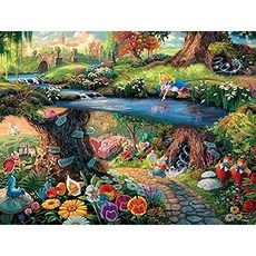 Ceaco Thomas Kinkade The Disney Collection Alice in Wonderland Jigsaw Puzzle 750 Pieces, 상세참조, 상세참조