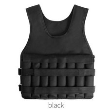 중량조끼 맨몸운동중량조끼 50Kg Laden Gewogen Vest Training, 검정