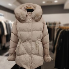 VOV NC10 구스다운 폭스퍼 드로스트링 패딩 7151417506