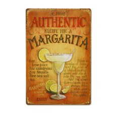 다렌엠 깡통액자 빈지티 포스터 양철액자 철제벽장식 카페벽면 펍 인테리어 틴 포스터-Margarita, 단품