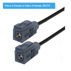 Fakra-여성 피그테일 RG174 자동차 라디오 안테나 연장 케이블 A B C D E F G H I K Z 타입 GPS RF 통신, [12] 10M, [01] Fakra A Female Type