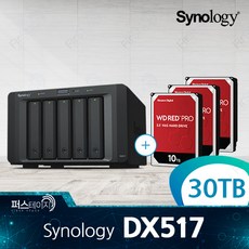 시놀로지 DX517 30TB (10TB x 3) WD RED Pro 5년 보증