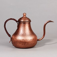 구리 핸드드립 포트 동주전자 고급 동 감성 찻주전자 빈티지 까페, 601mL(포함)-700mL(포함), 1개