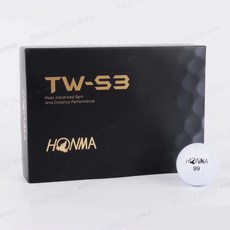 혼마 TW-S1 S3 K1 골프 3 층 골프 게임 공 안정적인 제어 인쇄 가능, 단일옵션, TW-S3 1 상자