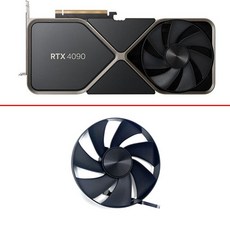 NVIDIA GeForce RTX 115 파운더 에디션 그래픽 카드 팬용 냉각 팬 4090mm D4A31K04 AD4A31K05 RTX4090 GPU, 01 A