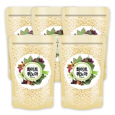 화이트 퀴노아 500g 최근 수입 햇 신선한 퀴노아, 5개