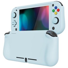 PlayVital ZealProtect Protective Case for Nintendo Switch Lite Ergomomic Grip Hard Cover - Durable, 헤븐 블루, 헤븐 블루