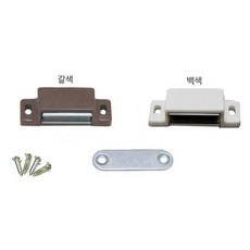 디데이마트 가구 장롱 싱크대 경첩 총집합, B형 홀자석(백색)