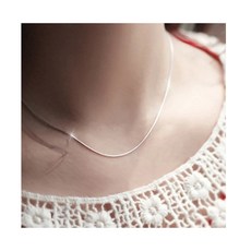 뱀줄목걸이귀걸이세트